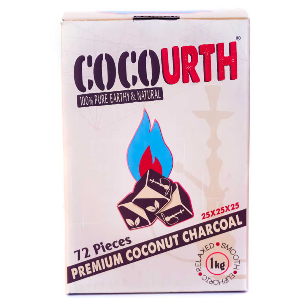Cocourth Cubes Organic Coconut Charcoal - Box of 72 Pieces