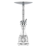 M Hookah Model - Airforce By MIG - Clear & Silver Base