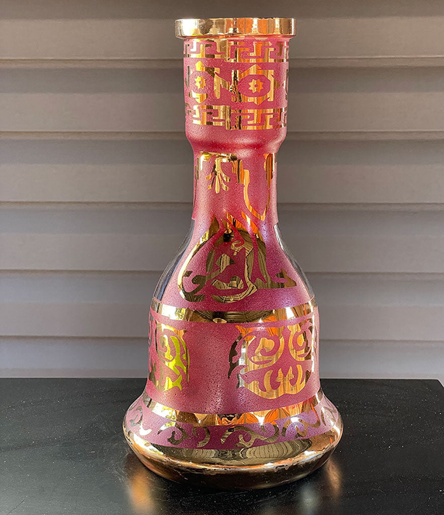 Pink Glass Vase For Hookah