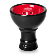 Vortex Style Hookah Bowl - Black & Red